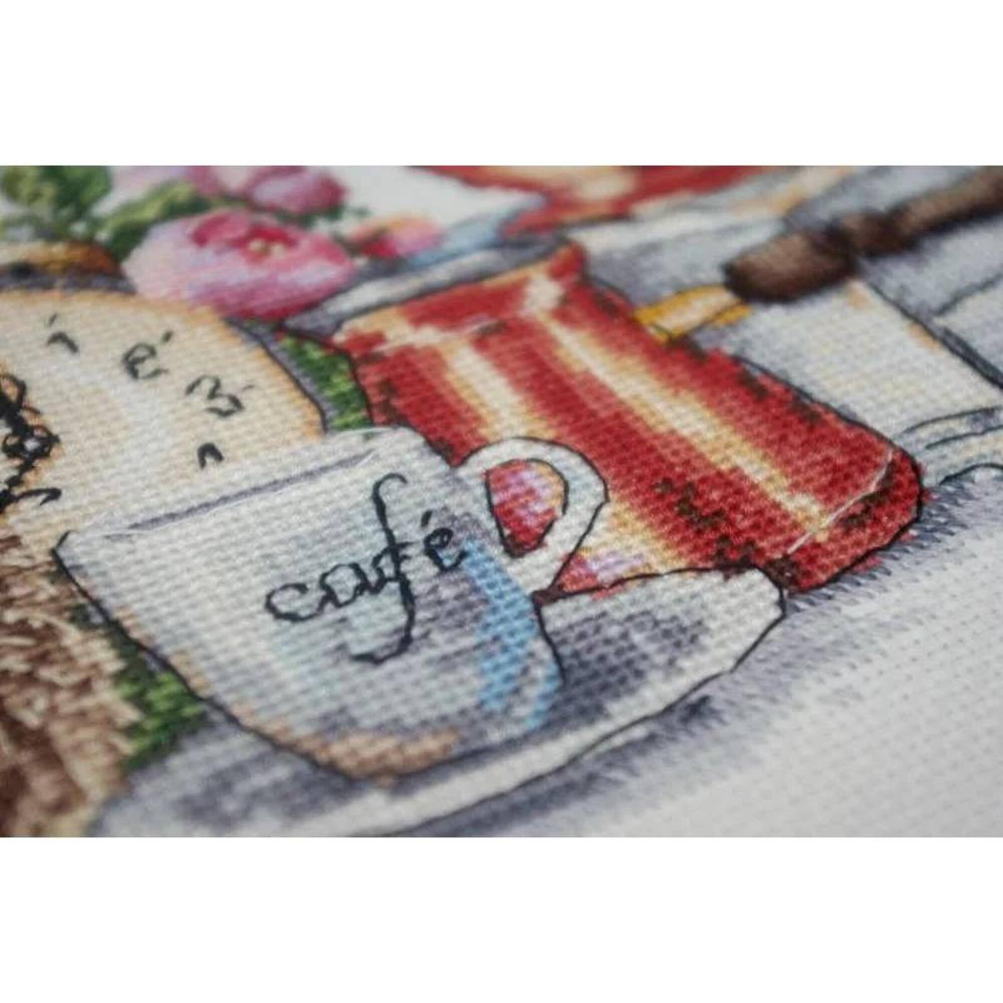 Merejka® It's Coffee O'clock Counted Cross Stitch Kit